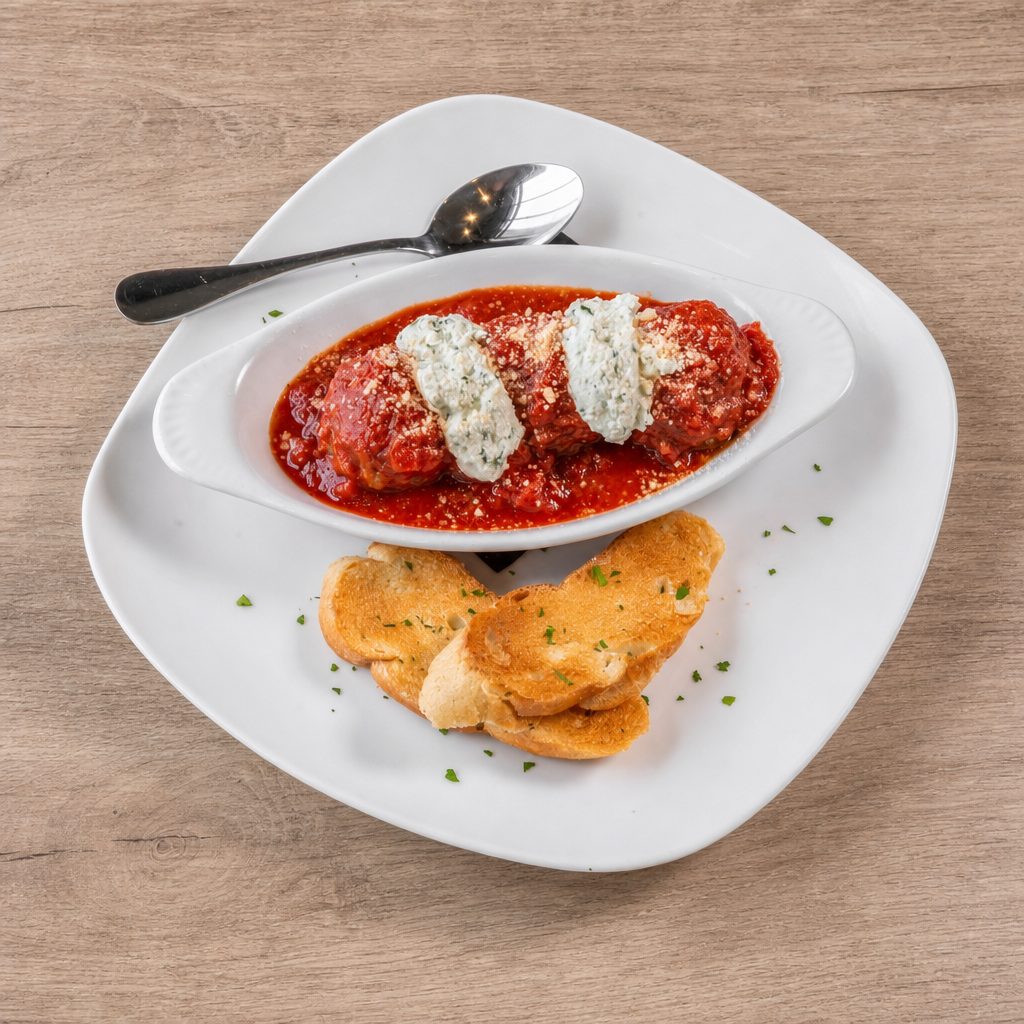 Meatballs + Ricotta.