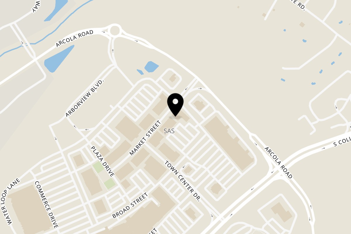Map showing the location of Ember + Ale on 99 Market St in Collegeville
